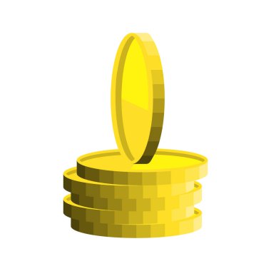 Parlak altın sikke koleksiyonu sergileniyor ve bir madeni para diğerlerinin üzerinde yükseliyor. Sikkeler bir yığın halinde düzenlenir, parlak bir arkaplan karşısında parıltılarını ve dokularını sergilerler..