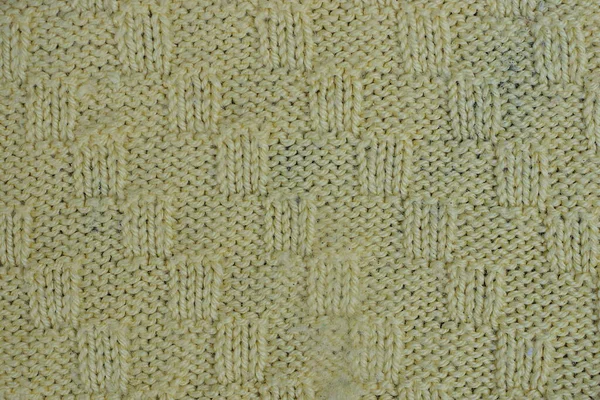 Green Woolen Texture Sweater Fabric Pattern Clothes — Stock Photo, Image
