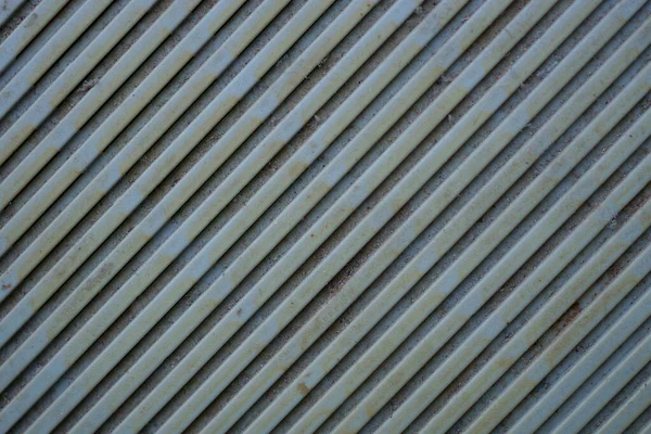 Grå Struktur Från Gammal Smutsig Plast Randig Ventilationsgaller — Stockfoto