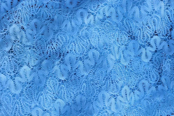 Μπλε Λευκή Υφασμάτινη Υφή Σχέδιο Στην Κουρτίνα — Φωτογραφία Αρχείου