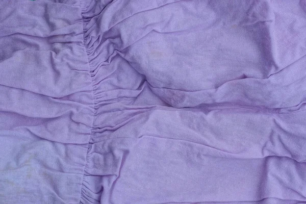 Lilac Fabric Texture Crumpled Piece Matter Cloth — Stock Photo, Image
