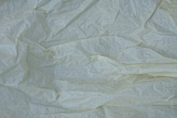Plastik Szary Żółty Tekstura Kawałka Starego Zgnieciony Celofan — Zdjęcie stockowe