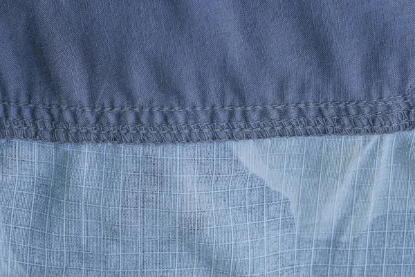 Gray Black Fabric Texture Piece Cotton Clothing Seams — Stock Photo, Image