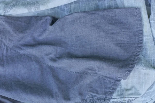 Gri Kumaş Desenli Kumaşın Cebinde Pantolon Var — Stok fotoğraf