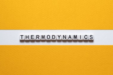 Termodinamik - Küpler, metin, harfler üzerine kelime kavramı