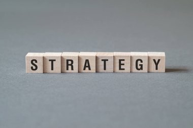 Strateji - yapı taşları, metin, harfler üzerine kelime kavramı