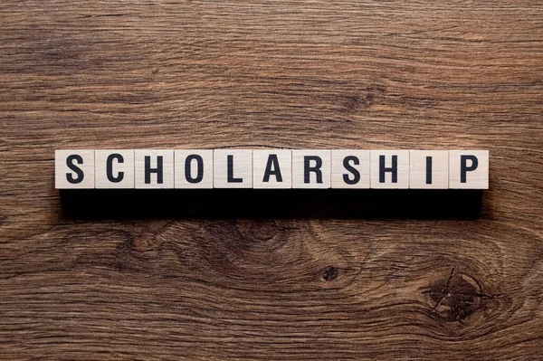 Scholarship Word Concept Building Blocks Text Letters — Stock Photo, Image