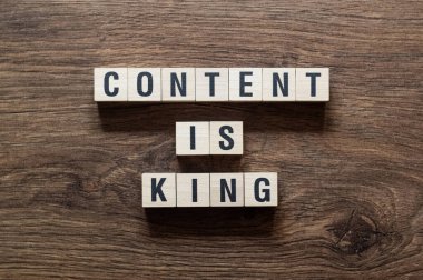 İçerik kraldır - yapı taşları, metin, harfler üzerine kelime kavramı