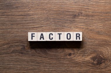 Faktör - yapı taşları, metin, harfler üzerine kelime kavramı