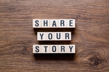 Hikayenizi paylaşın - yapı taşları, metin, mektuplar hakkında kelime kavramı