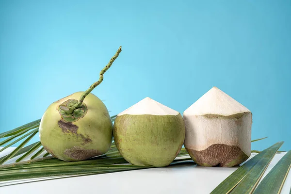 Świeże Kokosy Słodki Smak Zapachu Kokosa — Zdjęcie stockowe