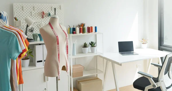 Fashion Design Studio, Tailors office, Design Room in the Office, Workplace with sew manikins