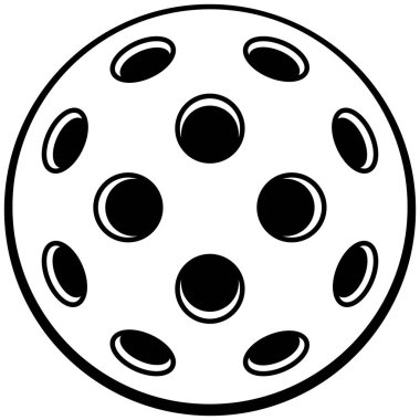 Pickleball, El Çizimi Vektör illüstrasyonu, Şeffaf Arkaplanda İzole Edildi