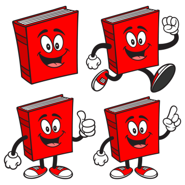 Kitap Karakteri Set 03, El Çizimi Çizimleri, Şeffaf Arkaplanda İzole Edildi