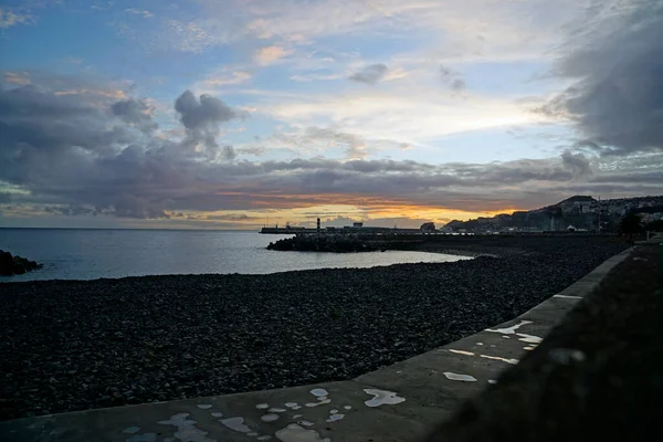 Malerischer Sonnenuntergang Funchal Auf Der Insel Madeira — Stockfoto