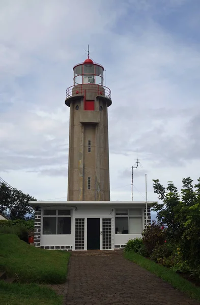 Lighthouse Madeira Island Cloudy Day — Stock Photo, Image
