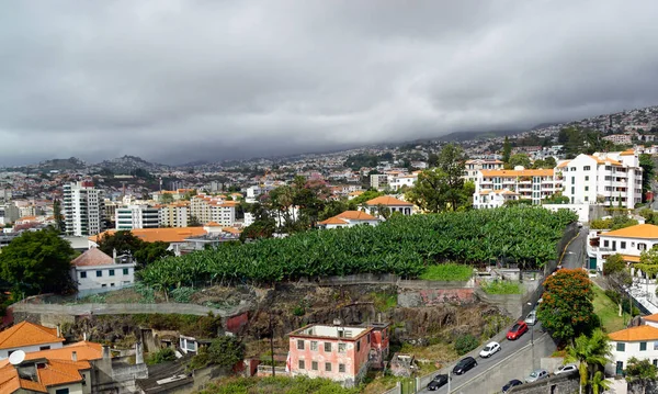 Vista Panorámica Sobre Pueblo Funchal Isla Madeira — Foto de Stock
