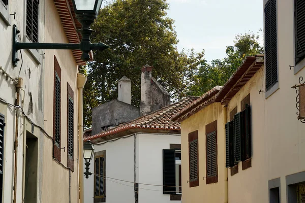 stock image run down houses in funchal on madeira island