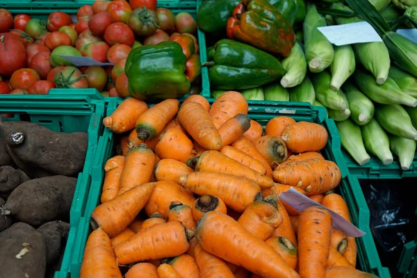 Fresh Vegetables Farmers Market Funchal Madeira — Stock Photo, Image