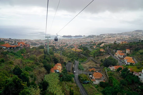 Teleférico Terminal Cruceros Funchal Isla Madeira — Foto de Stock