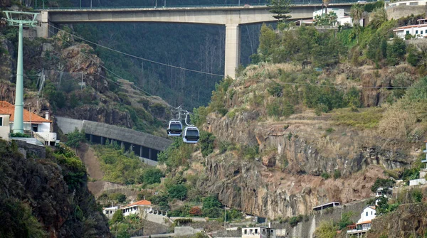 Vervoer Met Kabelbaan Madeira Eiland — Stockfoto