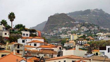 Madeira Adası 'ndaki funchal şehrinin manzarası