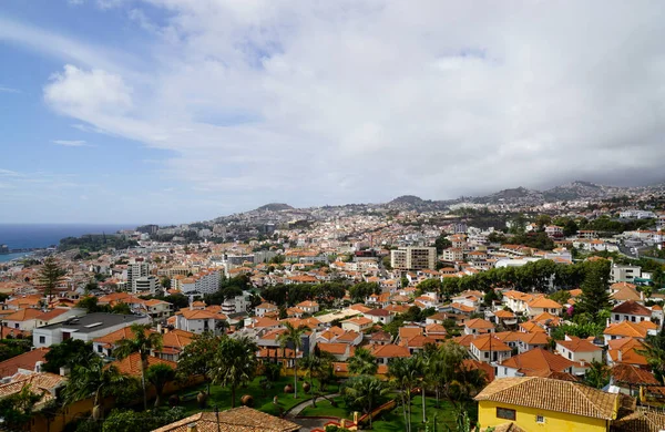 Vista Panorámica Sobre Pueblo Funchal Isla Madeira — Foto de Stock
