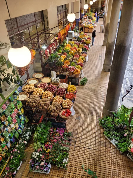 Flores Colores Funchals Mercado Tradicional Del Agricultor —  Fotos de Stock