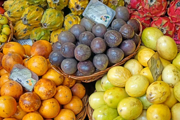 Funchal Madeira Portugal Por Volta Outubro 2022 Frutas Legumes Frescos — Fotografia de Stock
