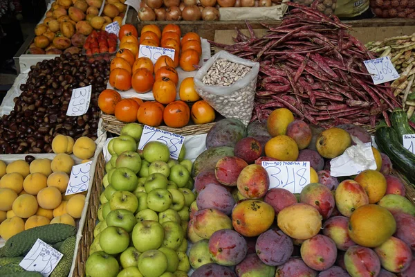 Funchal Madeira Portugal Circa Octubre 2022 Frutas Verduras Frescas Famoso —  Fotos de Stock