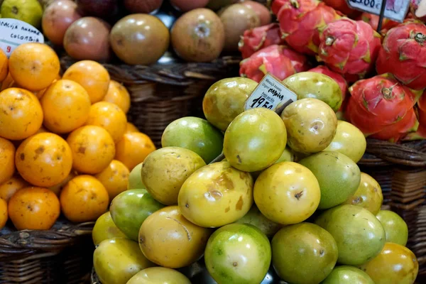 Funchal Madeira Portugal Circa October 2022 Fresh Fruits Vegetables Famous — Stock Photo, Image