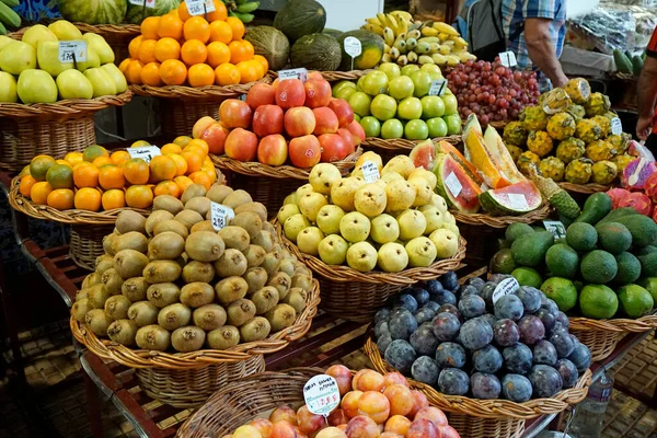 Funchal Madeira Portugal Circa Oktober 2022 Verse Groenten Fruit Het — Stockfoto