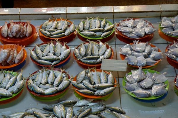 セブ市魚市場 新鮮なおいしい魚を販売するベンダー — ストック写真