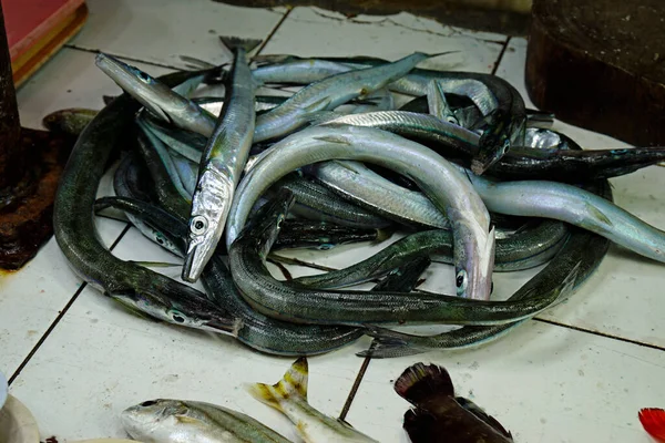 Cebu Stad Vis Markt Verkopers Verkopen Verse Smakelijke Vis — Stockfoto
