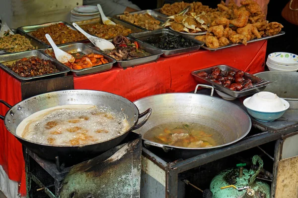 Warung Makanan Tradisional Jalan Jalan Kota Cebu Philippines — Stok Foto