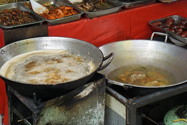 Warung Makanan Tradisional Jalan Jalan Kota Cebu Philippines — Stok Foto