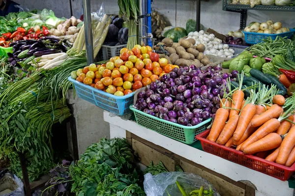 Groenten Een Voedselmarkt Cebu Stad — Stockfoto