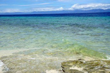 Filipinler 'deki Cece Adası' nın güzel tropikal kıyıları