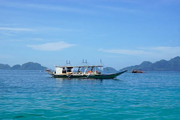 Embarcations Traditionnelles Bois Sur Île Palawan Aux Philippines — Photo