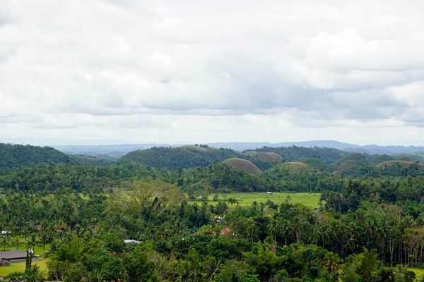 Dealurile Ciocolată Alcool Filipine Își Schimbă Culoarea Maro Închis Toamna — Fotografie, imagine de stoc