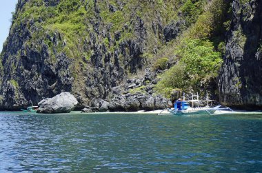 El Nido Palawan, Filipinler, Şubat 2023 dolaylarında tatil için cennet gibi tropik bir yer.