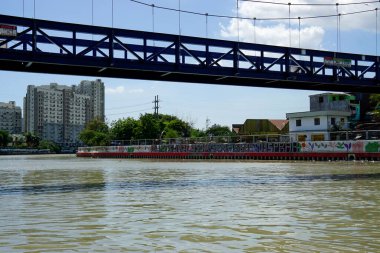 Manila, Filipinler, Mart 2023 - Pasig Nehri tekne gezisi