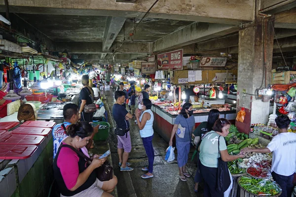 Manila Filipinler 2023 Yılı Civarı Manila Daki Yerel Gıda Pazarı — Stok fotoğraf