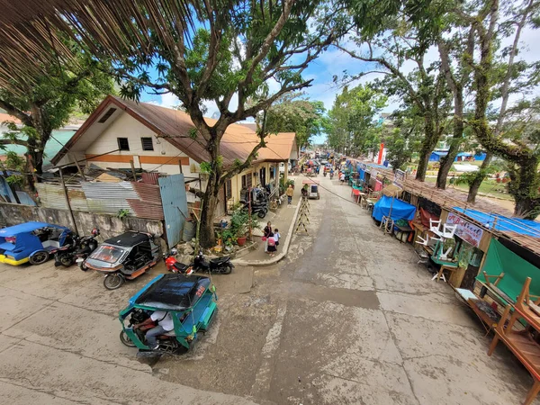 Nido Palawan Philippines February 2023 Cozy Night Market Street Afternoon — 图库照片