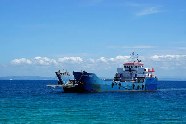 Cordoba Cebu Island Circa Maart 2023 Kleurrijke Vissersboten Lagune Mactan — Stockfoto