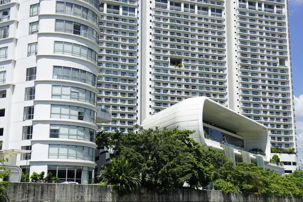 Manila Philippines Circa March 2023 Modern Houses Pasig River Shore — Stock Photo, Image