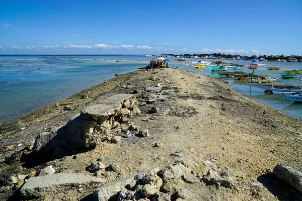 Kordoba Wyspa Cebu Około Marca 2023 Kolorowe Łodzie Rybackie Lagunie — Zdjęcie stockowe
