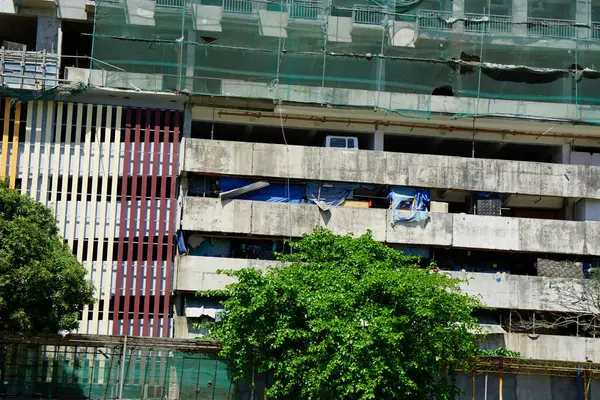Manilla Filippijnen Circa Maart 2023 Moderne Huizen Aan Pasig Rivieroever — Stockfoto