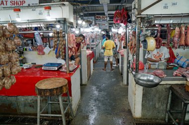 Manila, Filipinler, 2023 yılı civarı. Manila 'daki yerel gıda pazarı