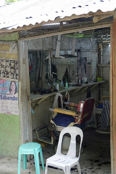 Bohol Philippines Circa February 2023 Small Barber Shop — Stock Photo, Image